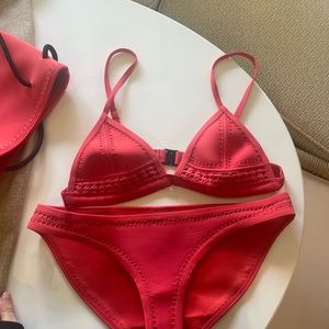 red bikini set